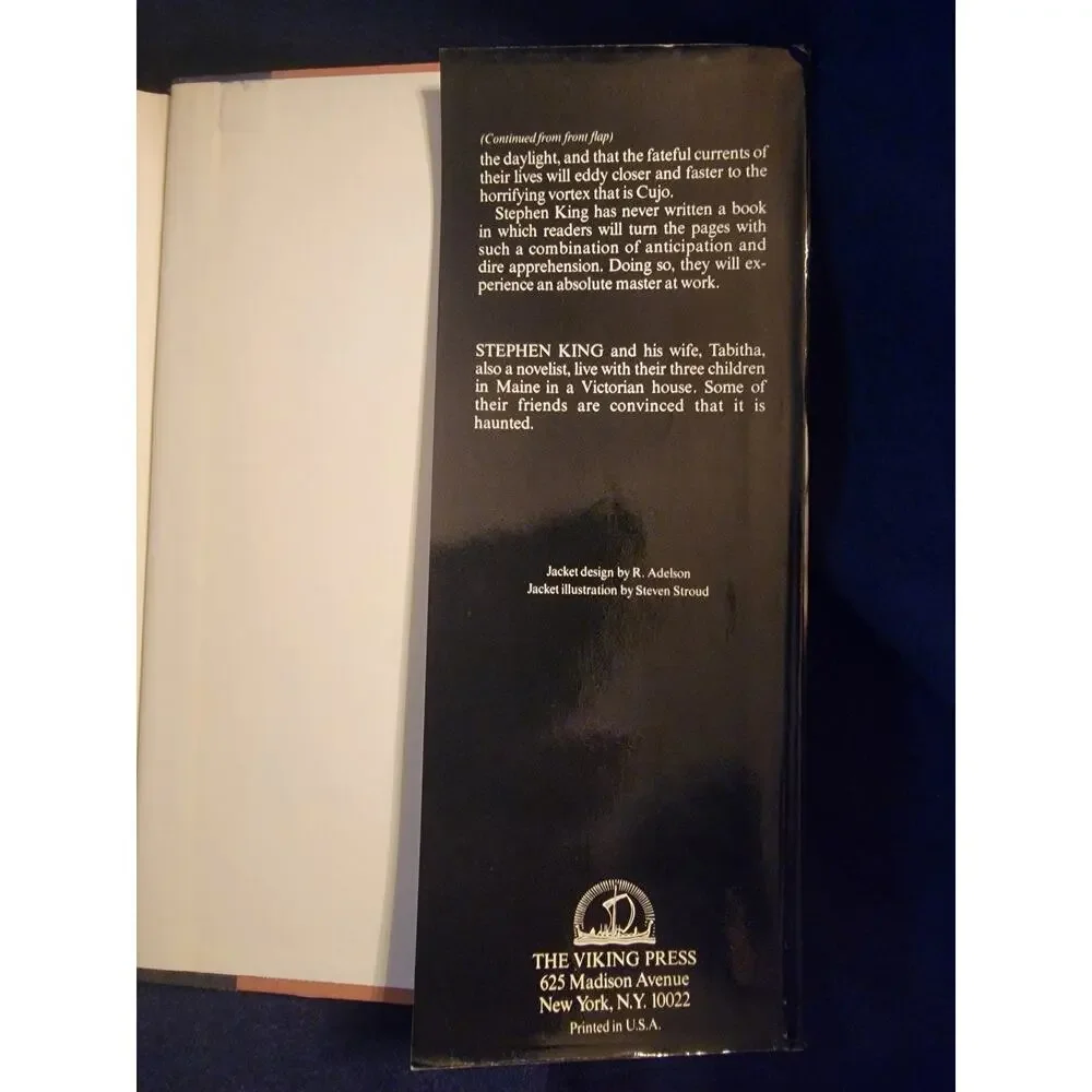 Stephen King Cujo 1981 Viking First Edition First Printing Hardcover DJ 1st/1st